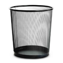  圆形金属丝网垃圾桶/废纸篓  28*26cm 11L 铁垃圾纸篓(网状)800G 中号