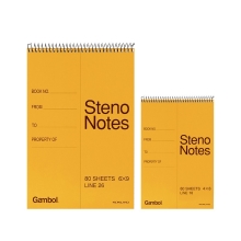 渡边 Gambol 螺旋装订笔记本 S6090 6*9 (橙黄色) 80页/本 6本/封